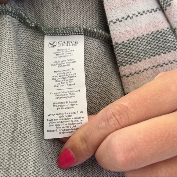 Carve Design Over Sized Organic Cotton Button Down Shirt Size M - Picture 2 of 4